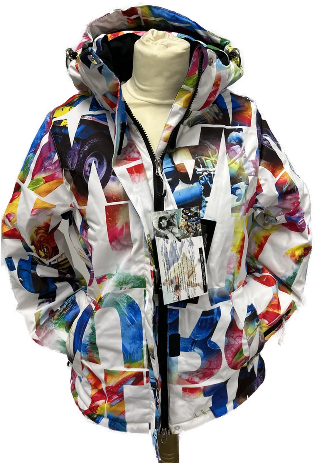 Winterjacke bunt - Größe S - Marke Arctic King & Arctic Queen - Bild 1