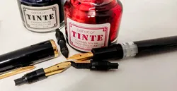 Windsor Calligraphy Set Füllfederhalter Set mit 4 Federn & 2 Tinten - Bild 3