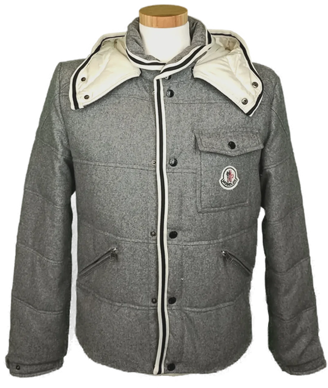 Moncler Herren Winterjacke grau Gr. XL - Bild 1