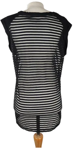 Mesh-Minikleid Maison Scotch Transparent-Streifen | Sommer-Statement - Bild 2