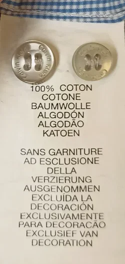 Calvin Klein Herren Hemd blau/weiß kariert Gr. 41/16 - Bild 5