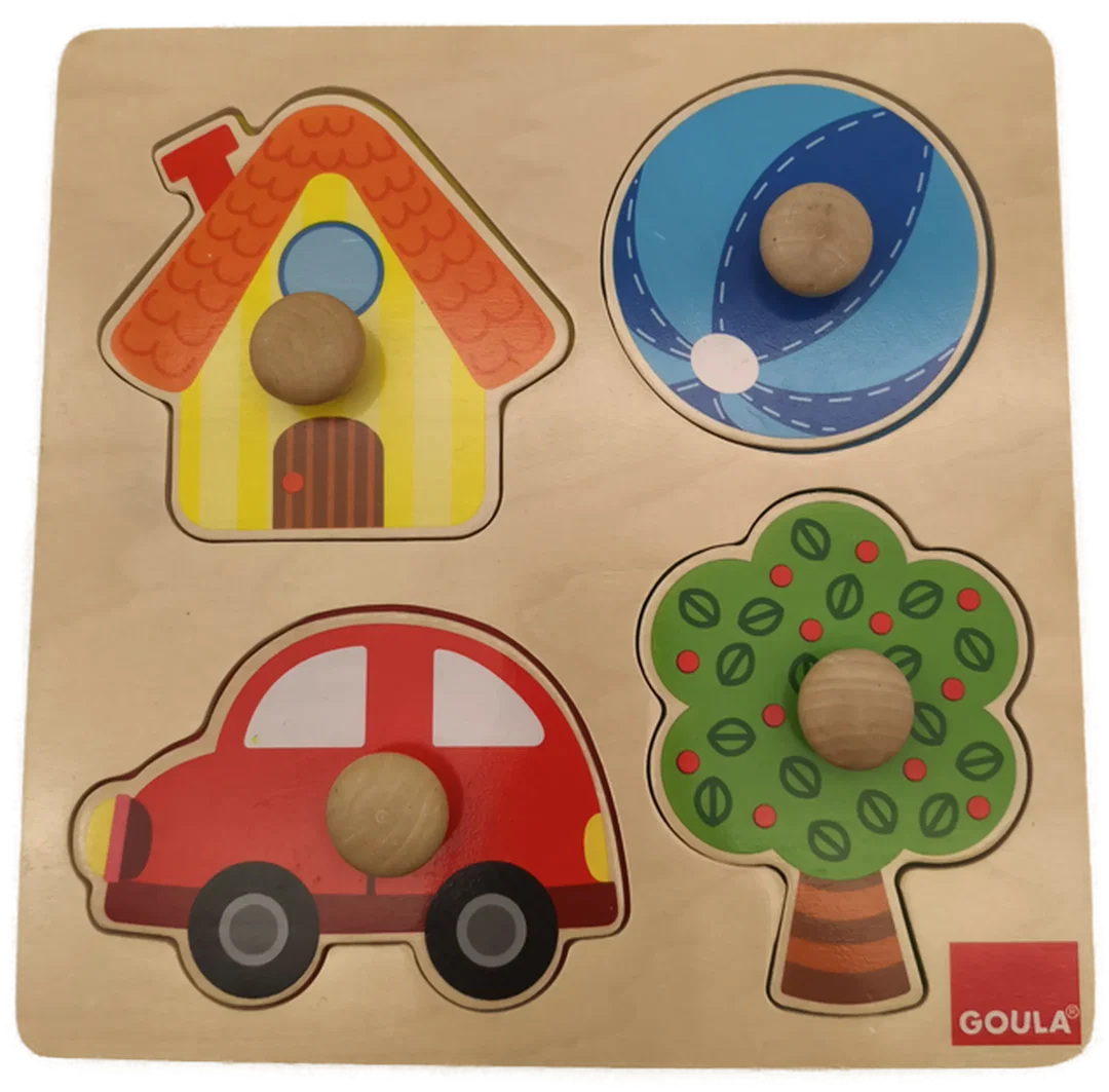 Set 4 Stk. Holzpuzzle, Kinder – Bild 4