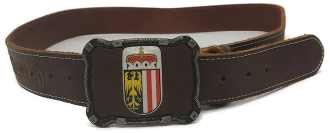 Leder-Gürtel Oberösterreich Wappen - Bild 4
