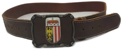 Leder-Gürtel Oberösterreich Wappen - Bild 1