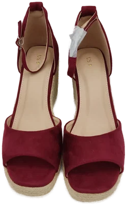 Allegra K Espadrilles Plateau Absatz Keilsandale, Gr 40 – Vorschau 3