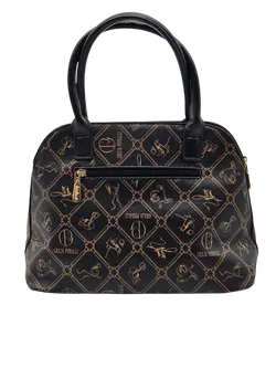 Giulia Pieralli Damen Handtasche, schwarz/gold - Bild 2