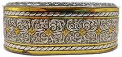 Vintage Hubertus Klieber Dose (Modell 290/2) – Oval mit romantischem Liebespaar – Vorschau 2