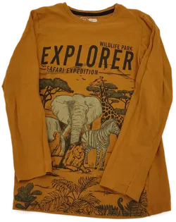 Kinder Langarm Shirts 3 Stk. schwarz, senf - Bild 3