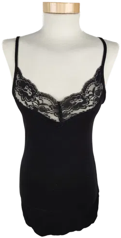 AMISU Spitzen-Top in Schwarz, Größe M - Bild 1