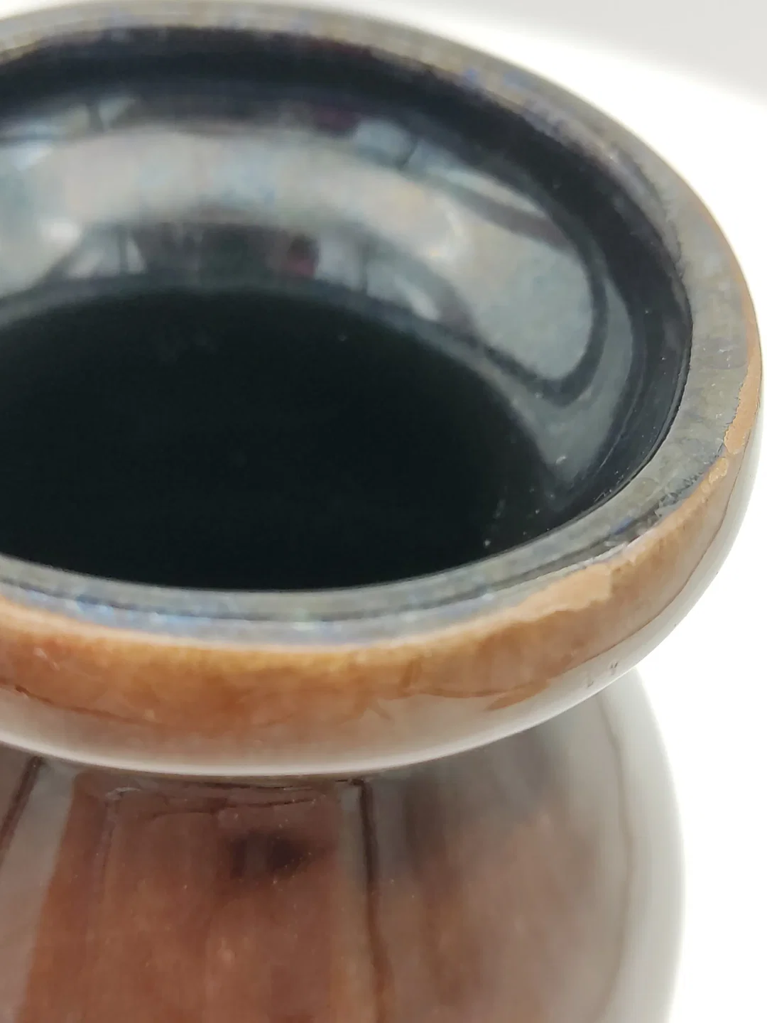Strehla Keramik Vase Grün-Braun | DDR-Sammlerstück – Bild 6