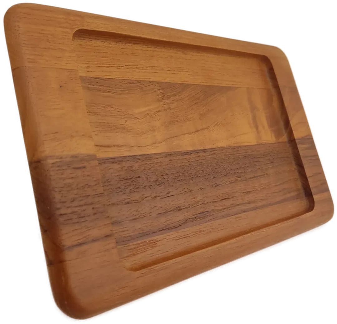 1960er DIGSMED Servierplatte aus Teakholz. 26 cm - Bild 1