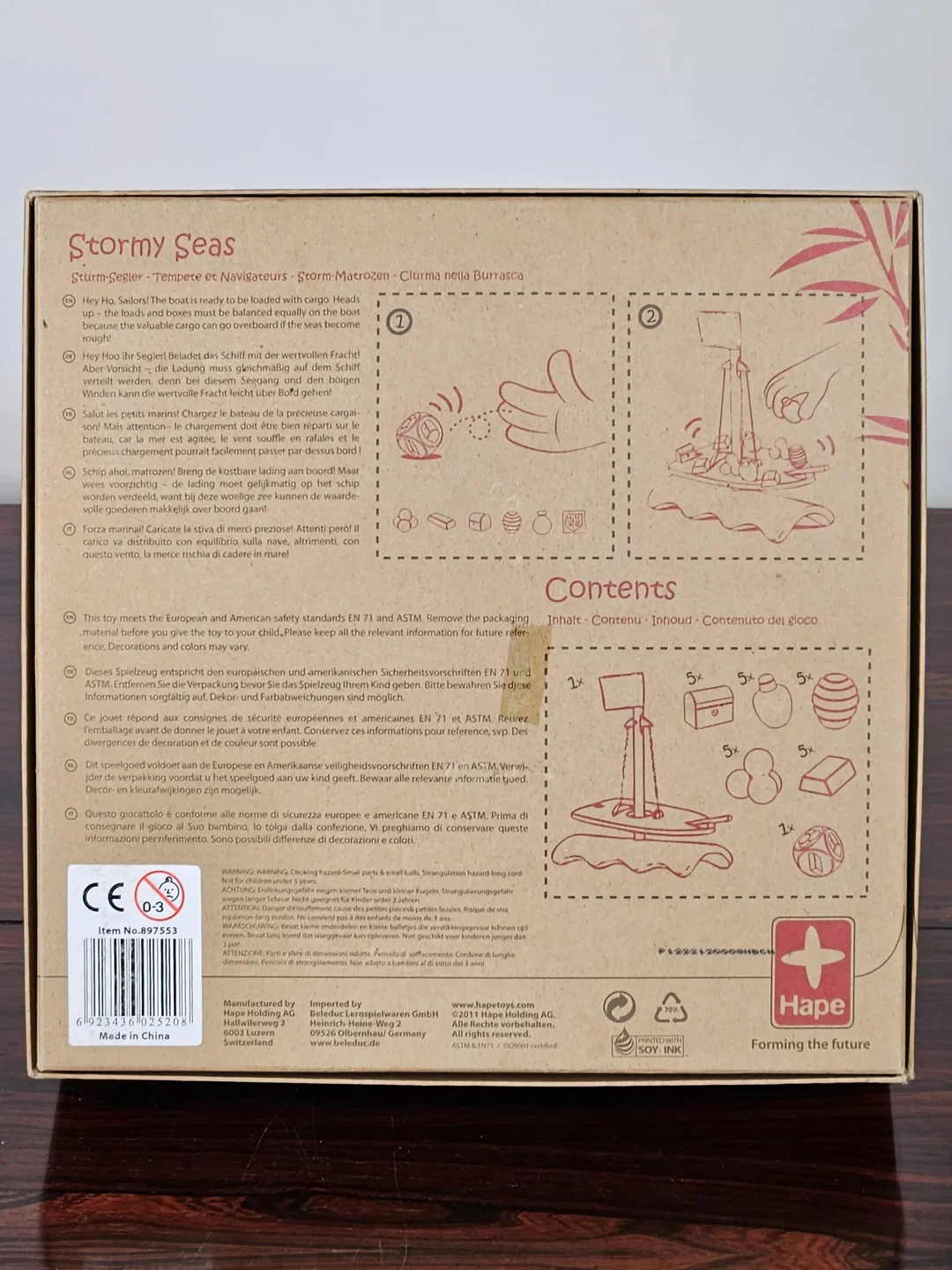 Stormy Seas - Gesellschaftsspiel - Holzspielzeug - HAPE – Bild 2