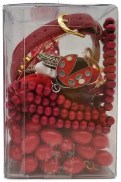 MYSTERY Modeschmuck SET - Rot - Bild 1