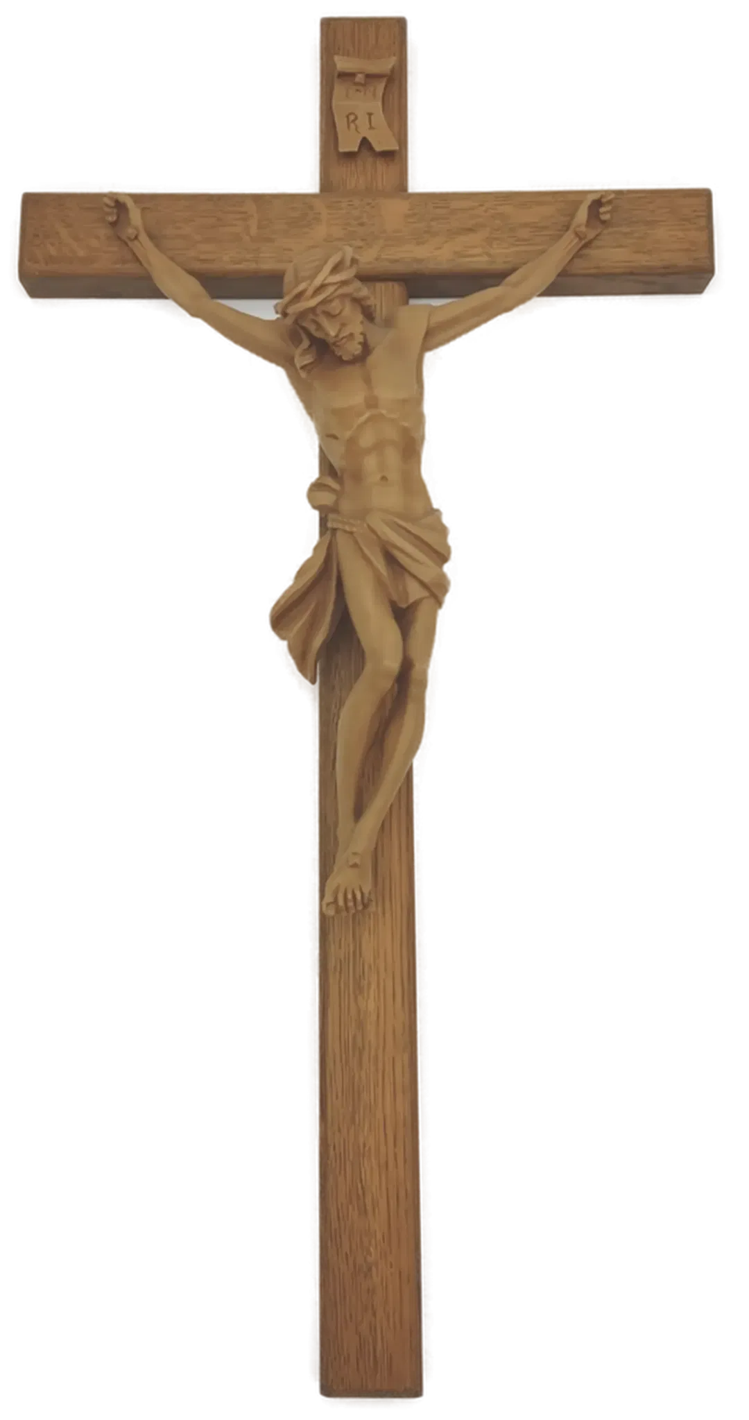 Holzkreuz  Jesus am Kreuz Länge 65 cm - Bild 4