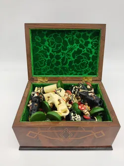 Römisches Vintage Schachset aus Metall - Bild 8