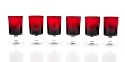 Französisch Arcoroc Modernist Luminarc Weingläser 6er Set Rubin   - Bild 2