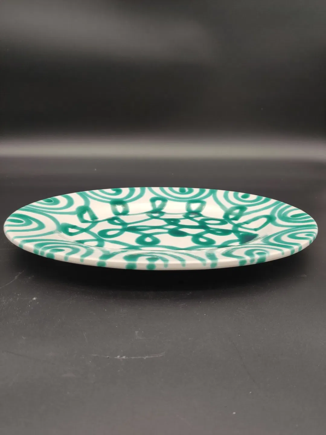 Gmundner Keramik Platte oval grün geflammt - Bild 4