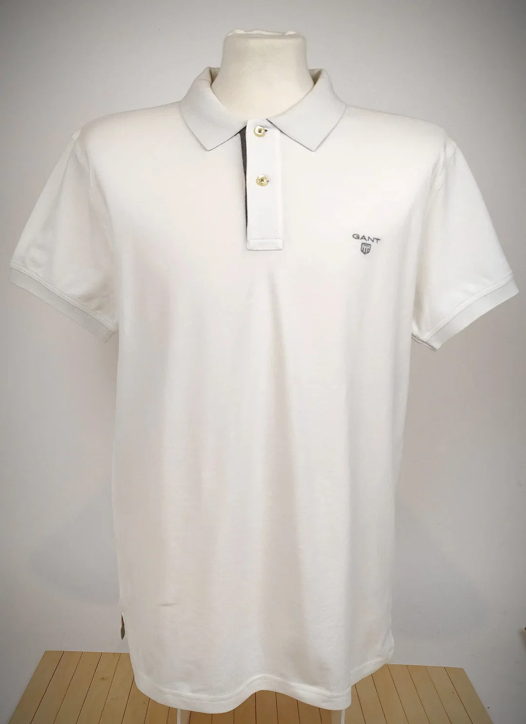 GANT Polo Weiß Gr. XL | Sommer-Basic - Bild 4