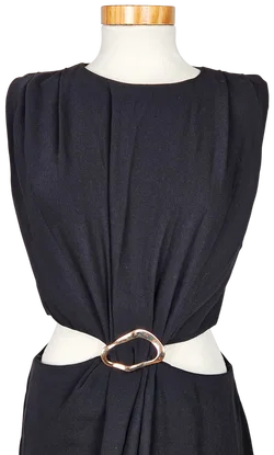 ZARA Damen Maxikleid, schwarz - EUR M  - Bild 5