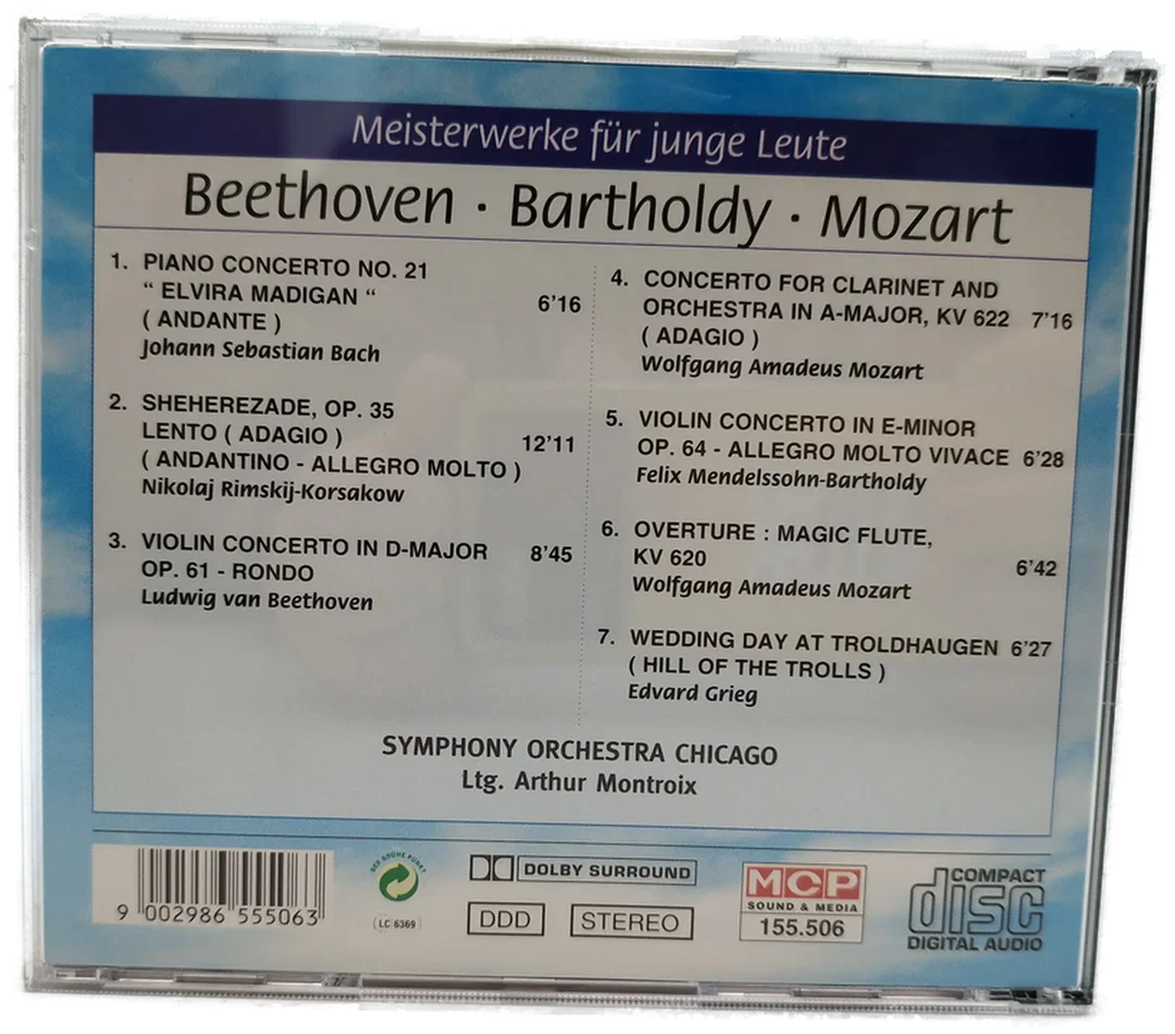 Meisterwerke für junge Leute - Beethoven, Bartholdy, Mozart / CD – Bild 2