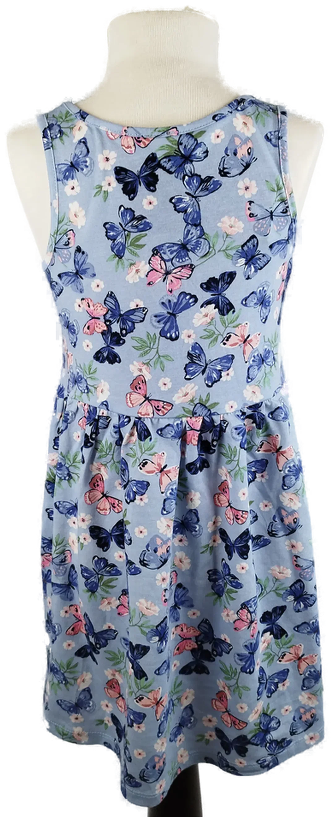 H&M Mädchenkleid bemustert - EU Gr. 110/116 / für 4-6 Jährige – Bild 3