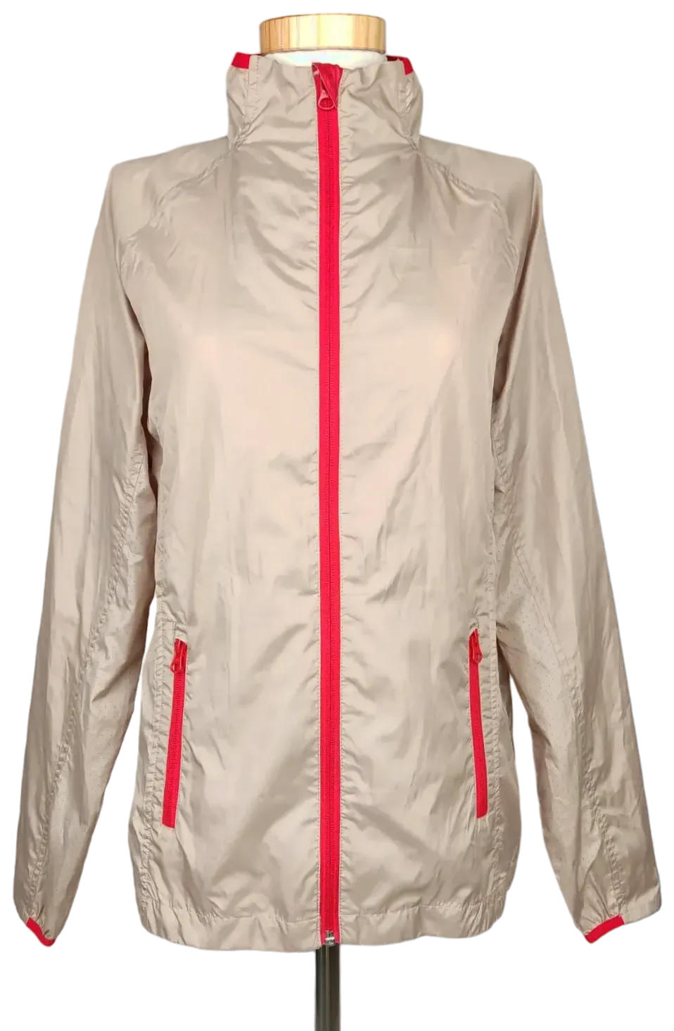 Jaua Wellness Damen Sportjacke, beige - Gr. M - Bild 1