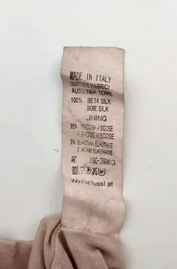 Sa.Hara Damenbluse beige  mit blauem Muster- Gr. 42 - Bild 5