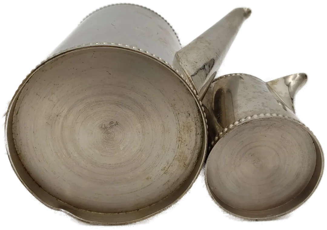 alte Tee und Milch-Kanne Metall – Bild 6