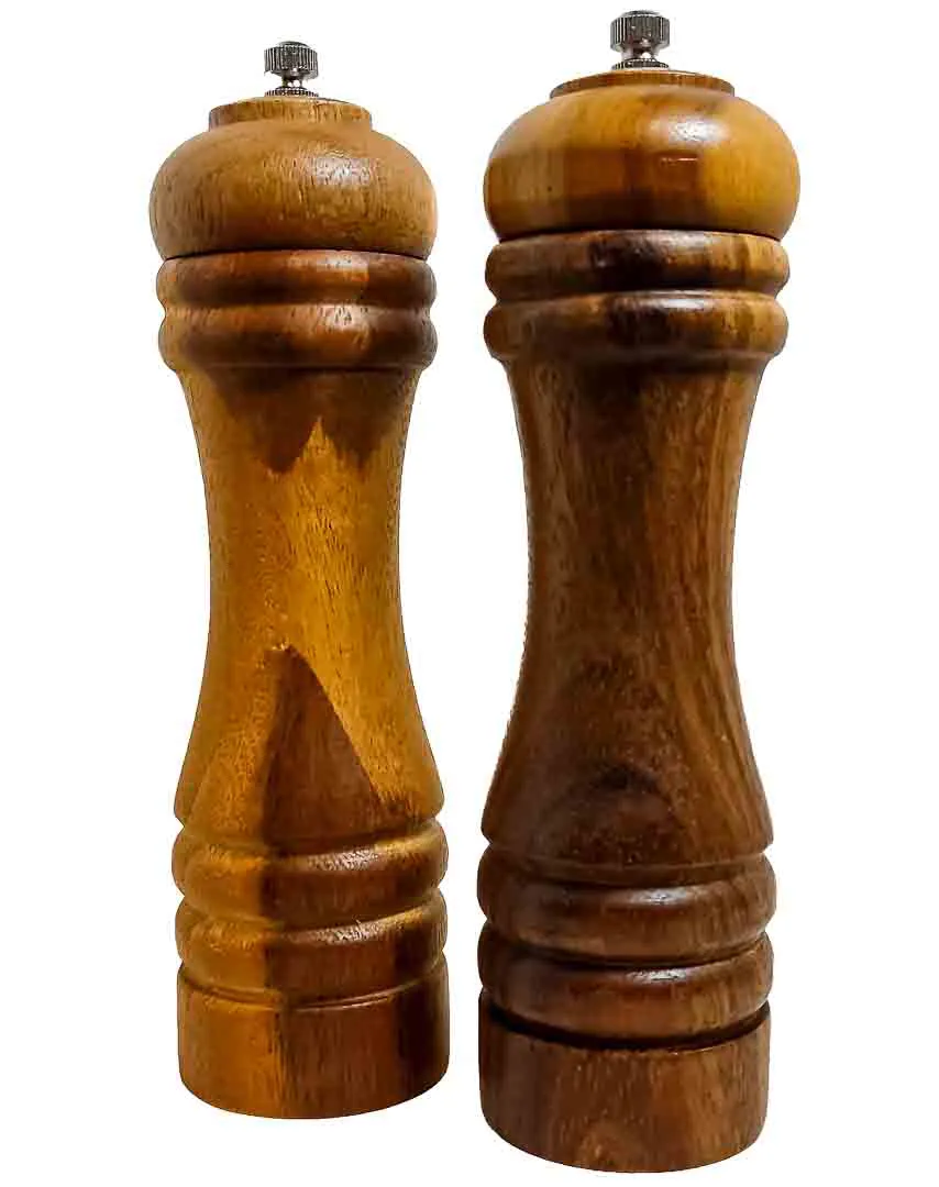 Silvercrest Salz- und Pfeffermühlen-Set – Echtholz Unbenutzt & Neuwertig 21 cm – Bild 2