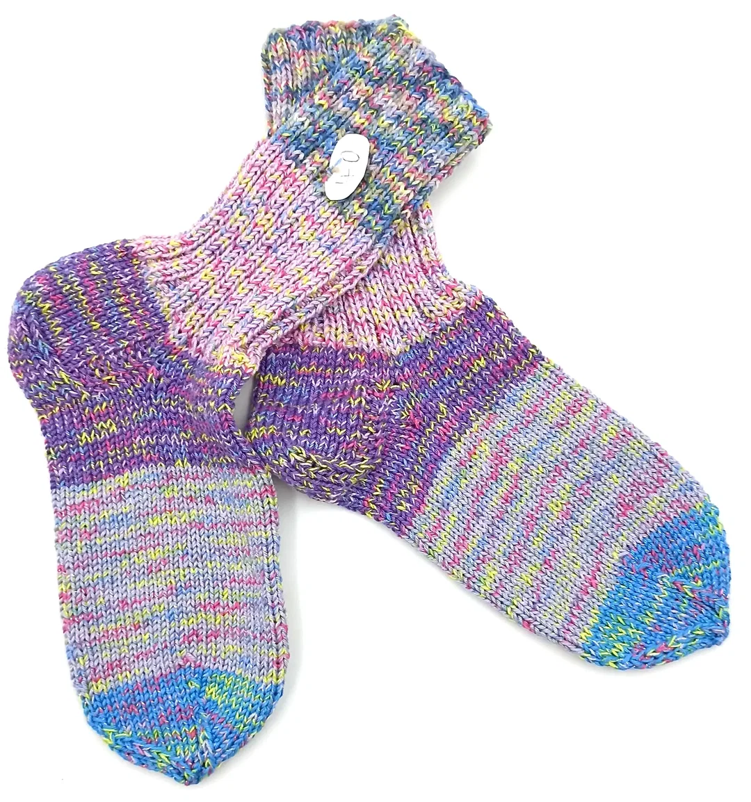 Handgestrickte Wollsocken Gr. 40 - Bild 4