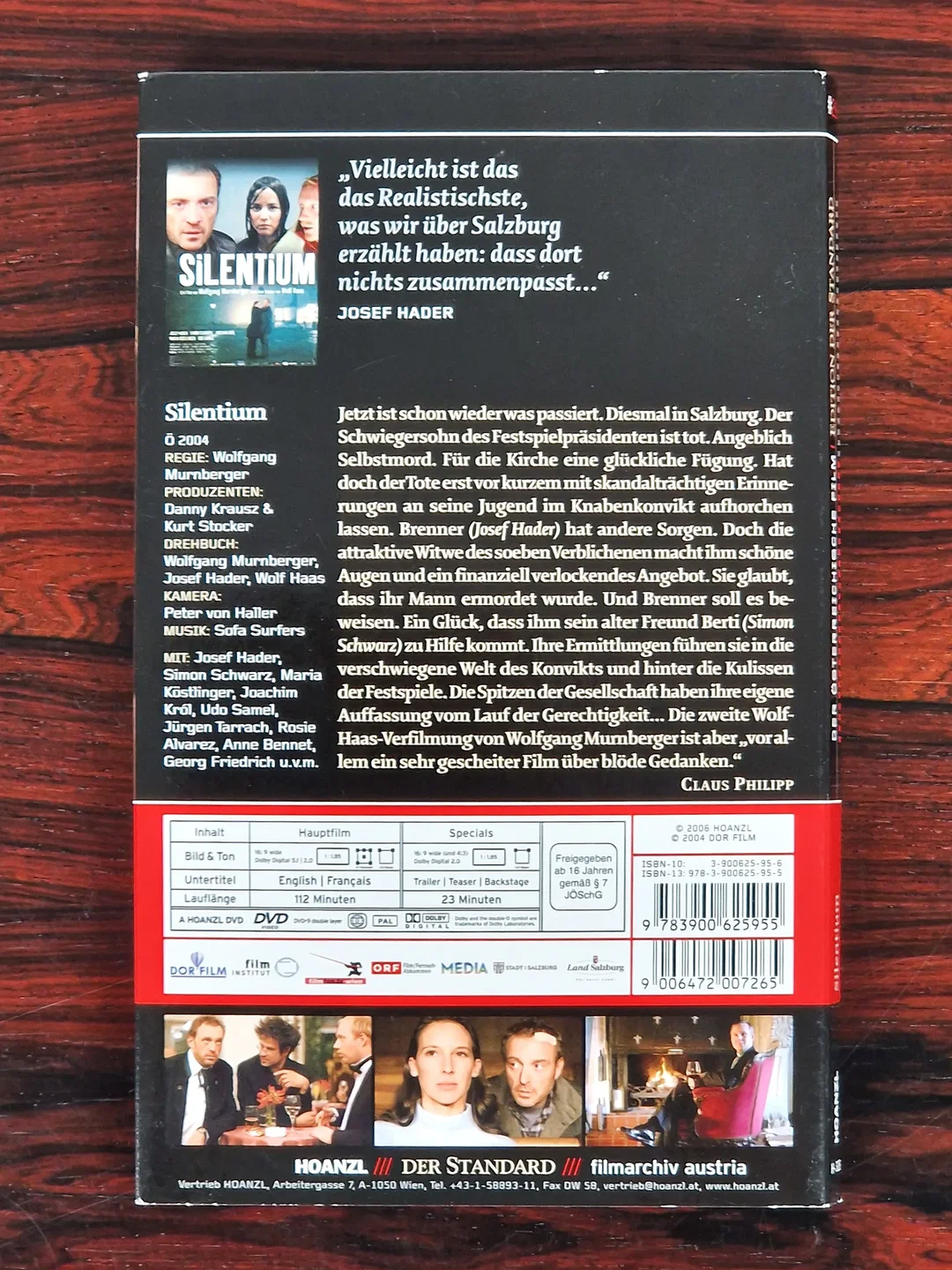 Der Standard - Edition Österreichischer Film - Nr. 26 - Silentium - Film - DVD - Digipak – Bild 2