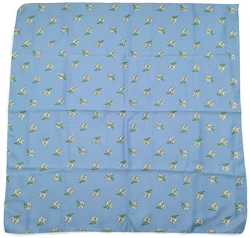 Trachtentuch Blau mit Edelweiß  - Bild 4