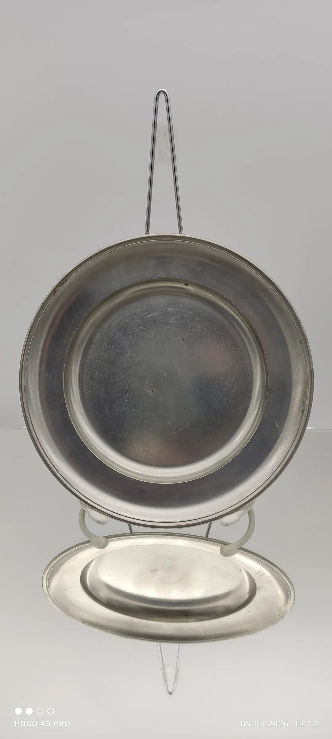 Zinnteller 2er Set, aus Salzburger Zinnstube  D 18,3 cm – Bild 2