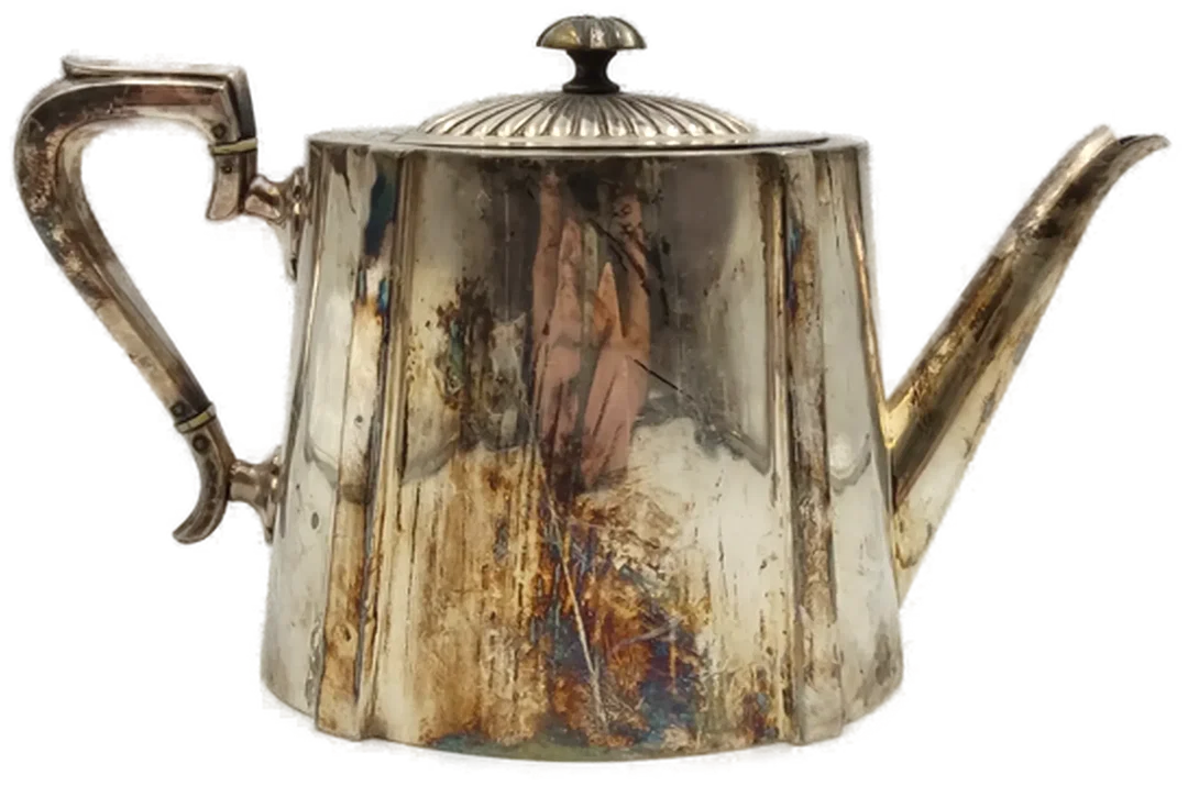 William Hutton & Sons Teekanne versilbert – Bild 4