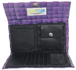 Rebagz Upcycling Damen Geldbörse - lila  - Bild 2