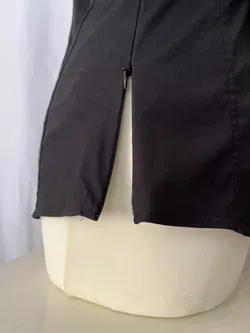 VAN LAACK Damenbluse schwarz mit seitlichem Zipper Gr. 36 - Bild 5