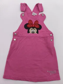 3 tlg. Bekleidungsset, Mädchen, Gr. 110/116, 1x Latzkleid "Minnie Mouse", 2x Leggins – Vorschau 2