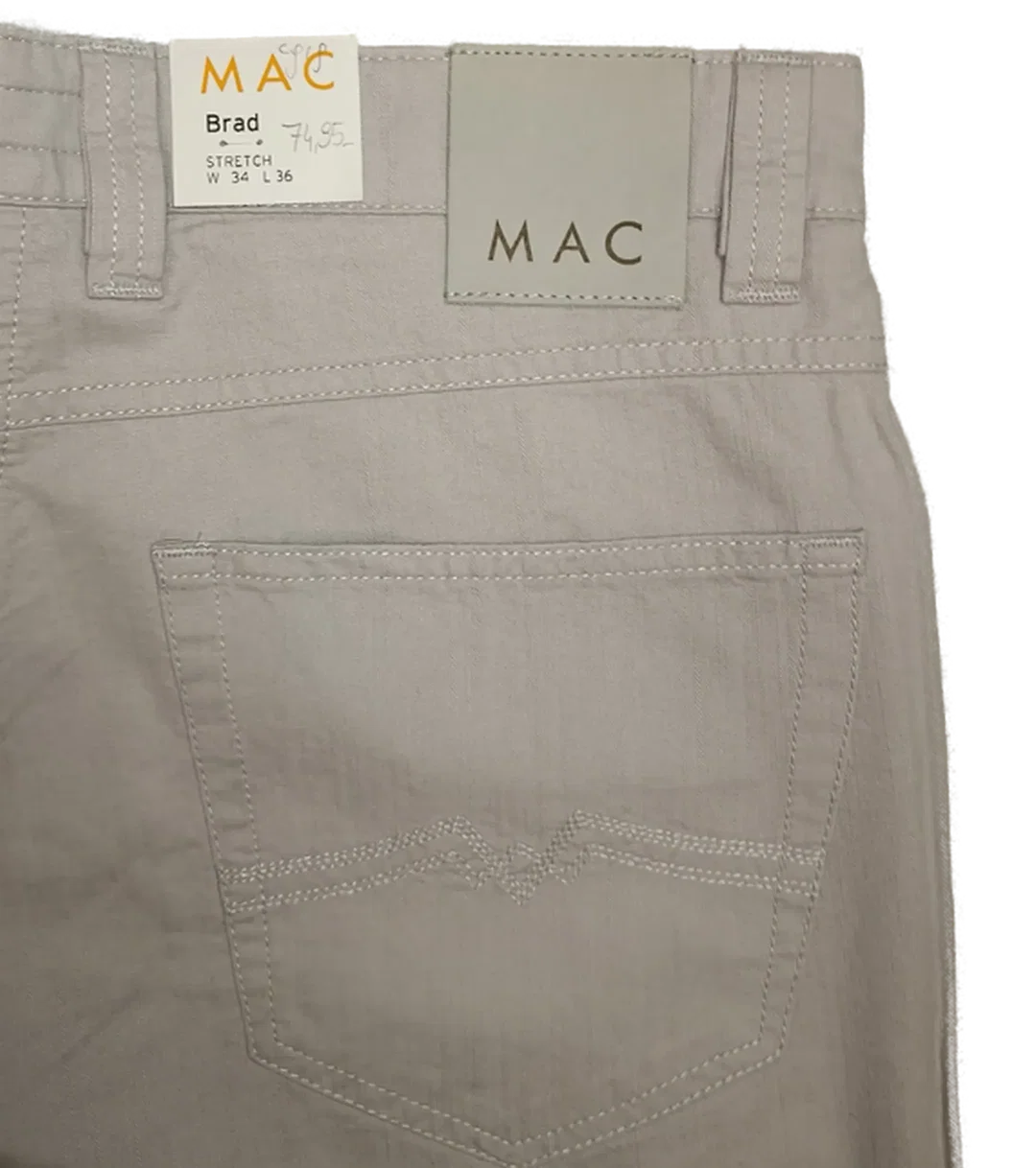 Mac Herren Jeans hellgrau Gr. W34 L36 – Bild 3