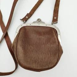 Vintage Schaffnertasche Leder | Einmaliges Unikat - Bild 3
