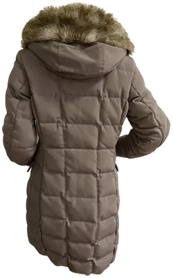 GEOX Damen Daunenmantel mit Kapuze Gr. 36 taupe - Bild 3