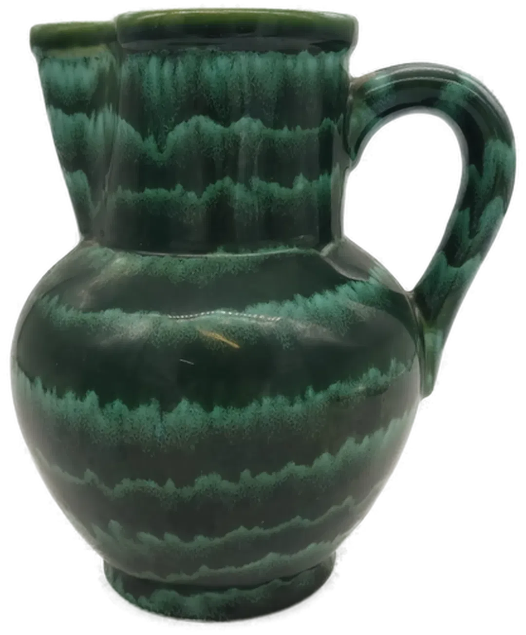 Keramikkrug in grün, Höhe 22cm - Bild 4