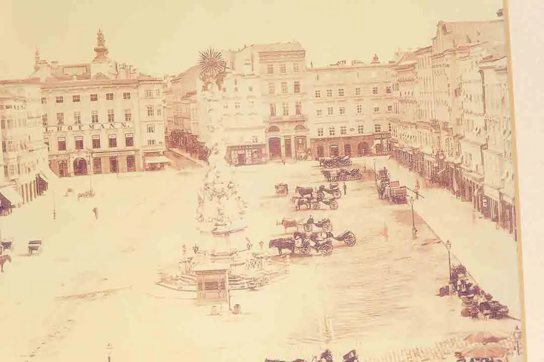 Nostalgie Bild Linz Hauptplatz -altes Foto – Bild 3
