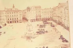 Nostalgie Bild Linz Hauptplatz -altes Foto - Bild 3