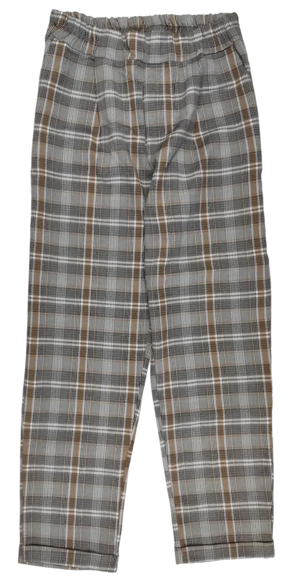 LE STREGHE Damen Hose, grau/braun - Gr. L – Bild 2