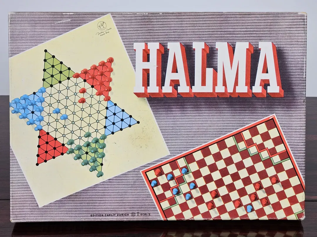 HALMA - Vintage Gesellschaftsspiel - Jockey Spiel - Bild 1