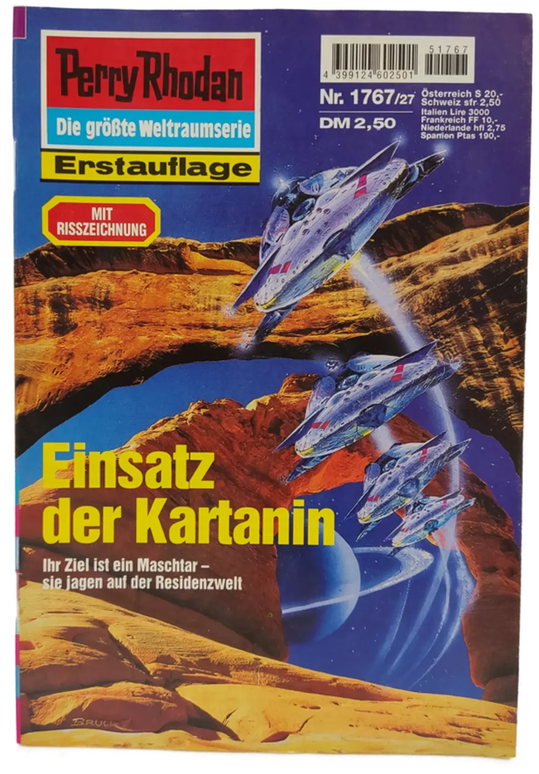 Romanheft Perry Rhodan Einsatz der Kartanin Erstauflage Nr.1767 - Bild 1