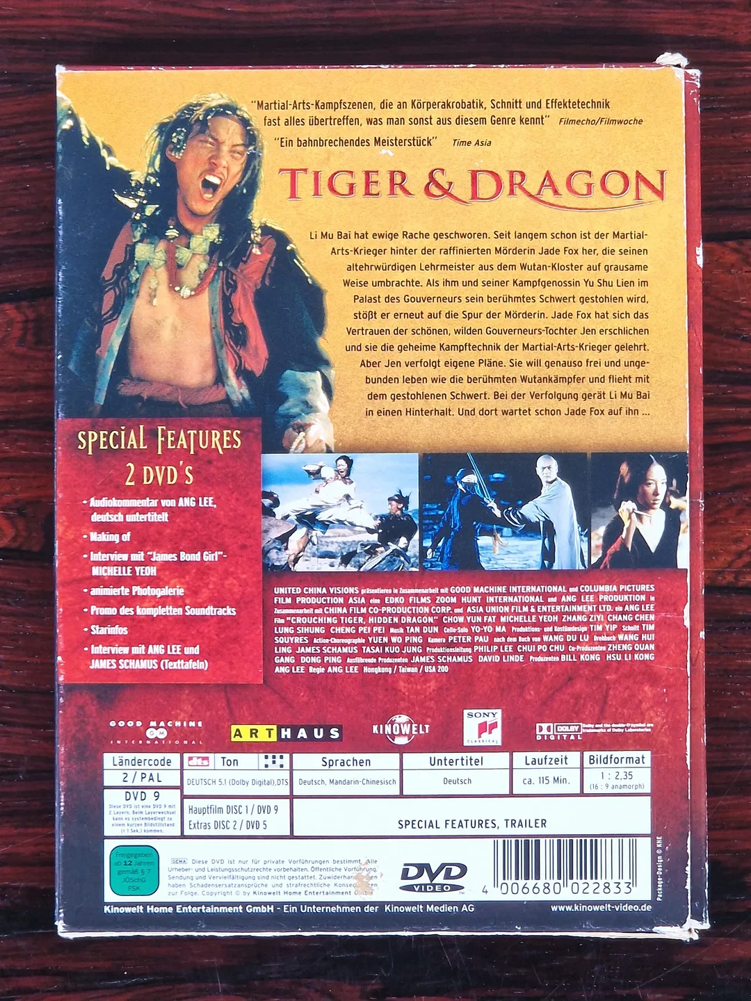 Tiger & Dragon - Film - DVD - Collectors Edition - Schuber – Bild 2