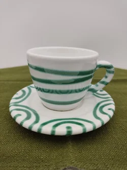 Gmundner Keramik Espresso-Set Grün Geflammt | Geschenkbox - Bild 7