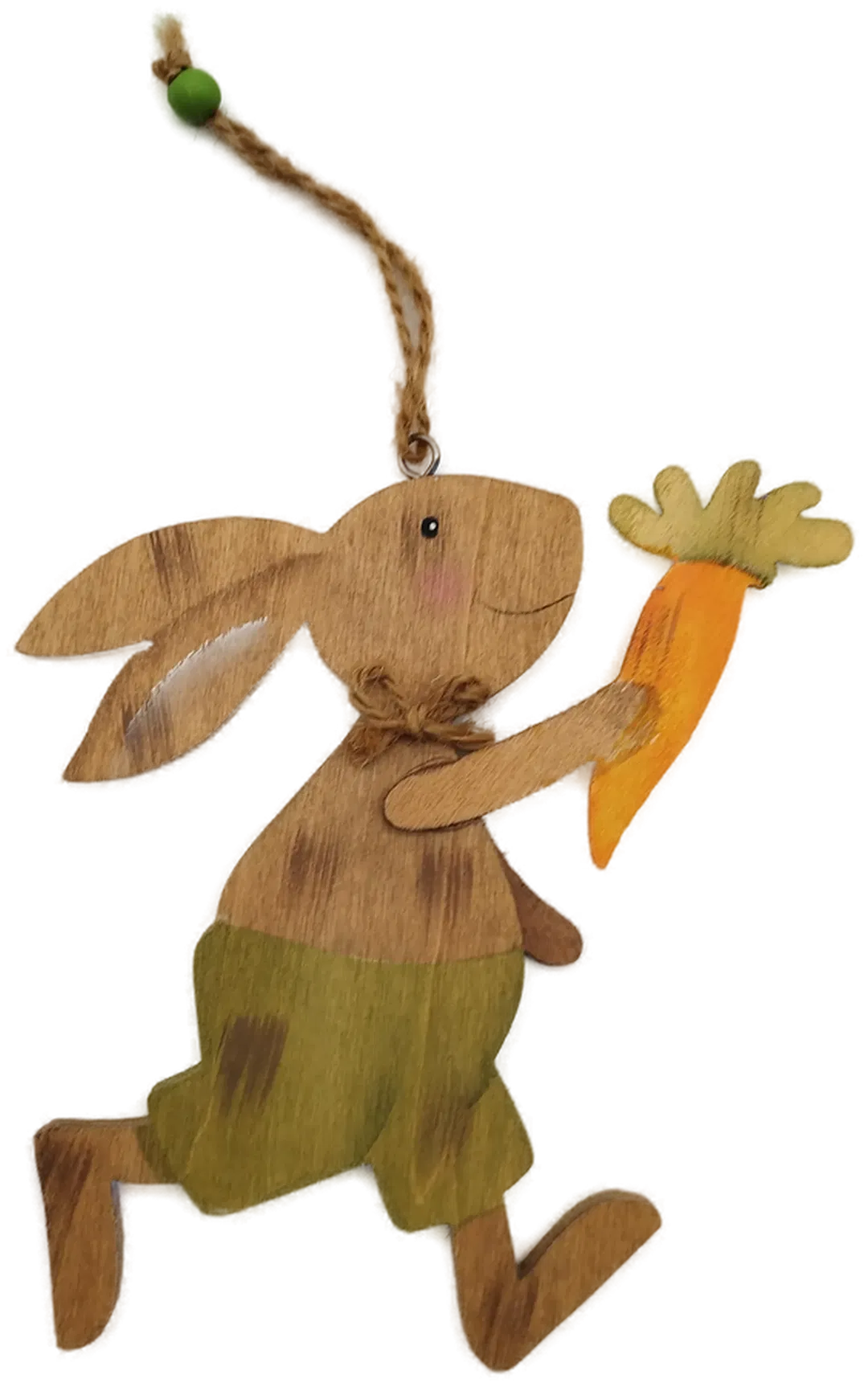 Handbemalter Aufhänger vom Osterhasen - Holz - Bild 4