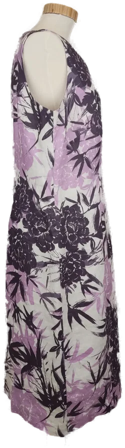 Damen CANDA Leinenkleid, ärmellos, floraler Druck, Gr. 42 - Bild 2